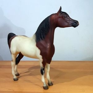 Painted Bay Arabian Stallion model horse
